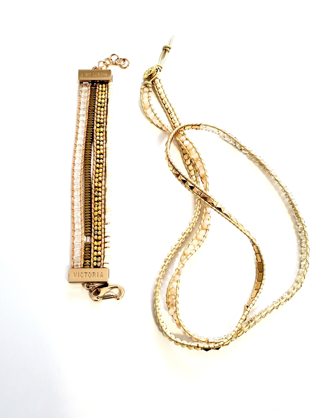Victoria Emerson Gold Multi-Strand Bracelet Set